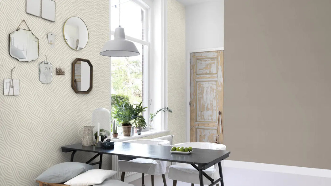Rasch wallpaper 1562705 | A warm grey shade with a distinctive linen-like texture