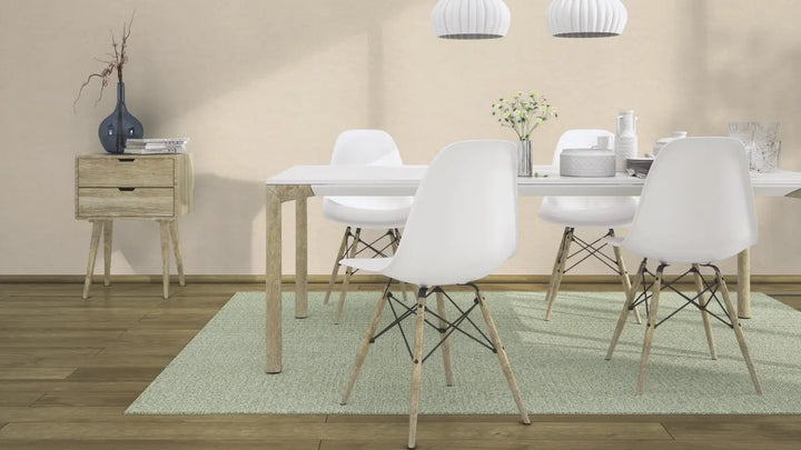 Wallpaper 1612220 | A creamy beige shade with a deeply matt linen texture