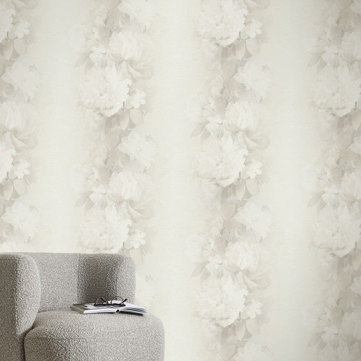 ERISMANN tapetes 4005246: Ziedu raksts, krēmkrāsa Erismann