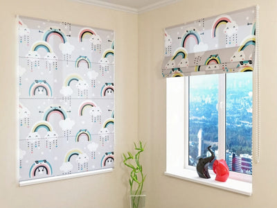 Children's Roman Blinds - Nice Rainbow - Beautiful and Quality Tapetenshop.lv