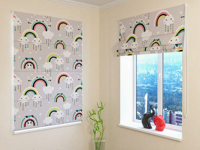 Children's Roman Blinds - Nice Rainbow - Beautiful and Quality Tapetenshop.lv