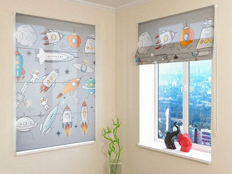 Beautiful Roman blinds for the Children&