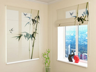 Roman blinds by size - painting with nightlife in Eastern style Tapetenshop.lv