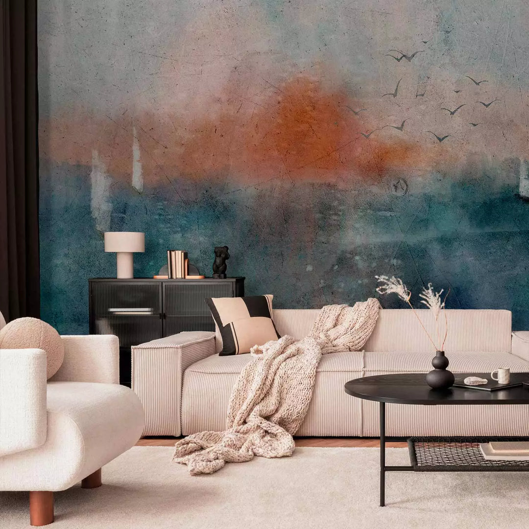 Fototapetes ar abstrakta ainavu akvareļu stilā, 135481