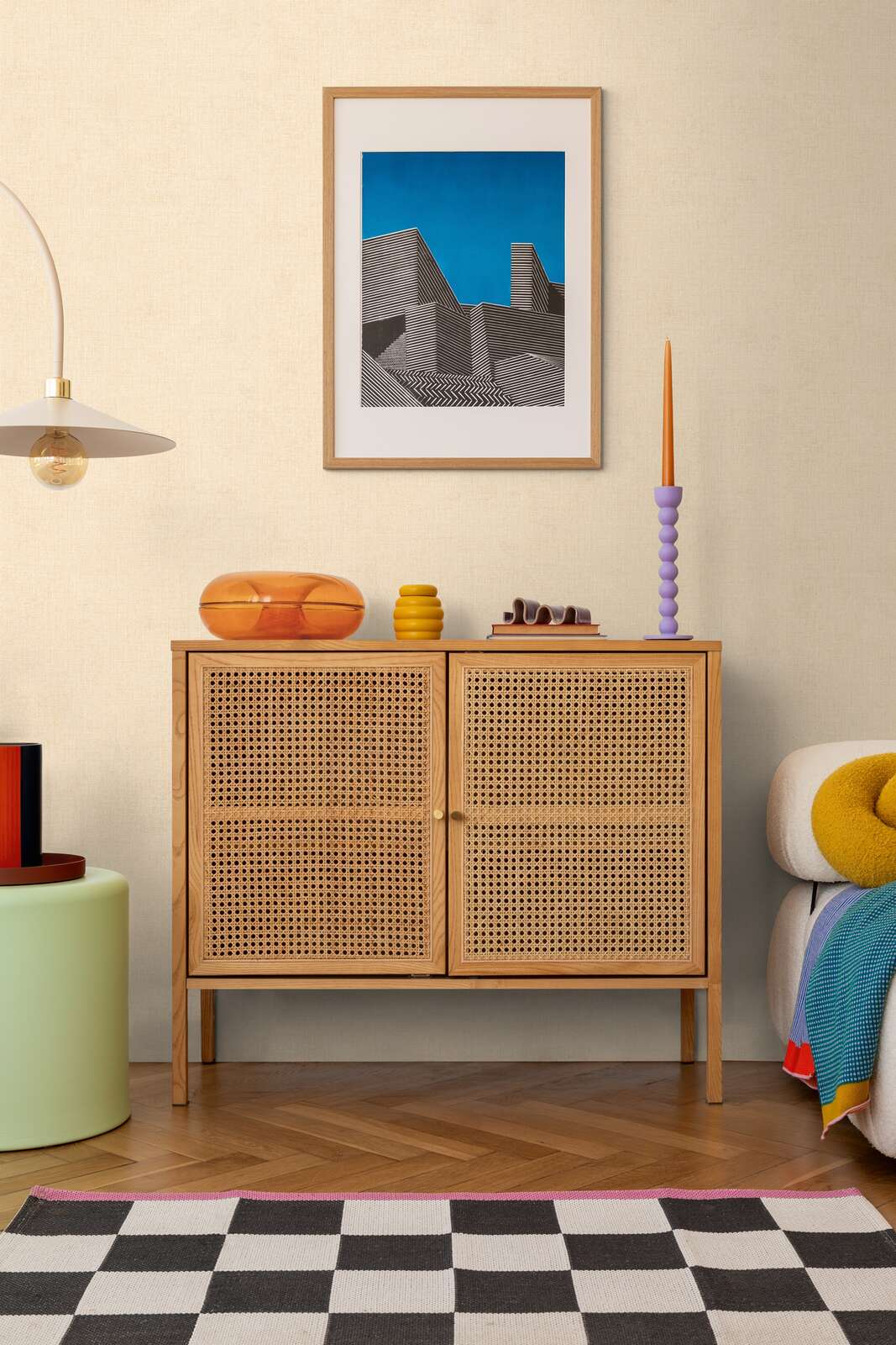 Stilīgas matētas neaustas tapetes ar vieglu tekstila faktūru | bēšā | 3010206 AS Creation