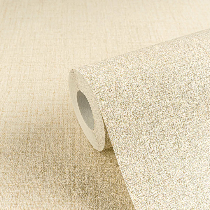 Stilīgas viengabala tapetes ar delikātu, mirdzošu reljefu audumu | balta | 3010205 AS Creation