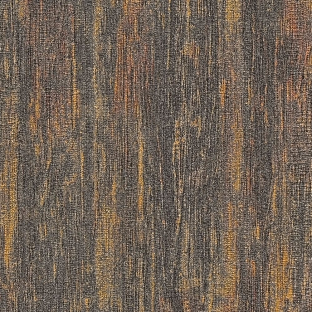 Strukturētas tapetes, nedaudz spīdīgas, melnā un bronzas krāsā, 395616 AS Creation