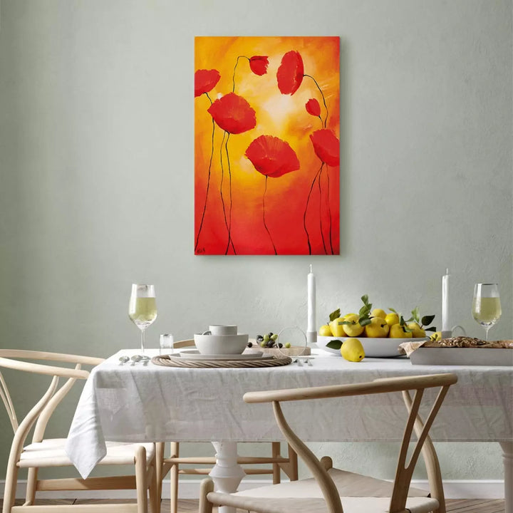 Canva with flowers - Sunny Poppies, 162303