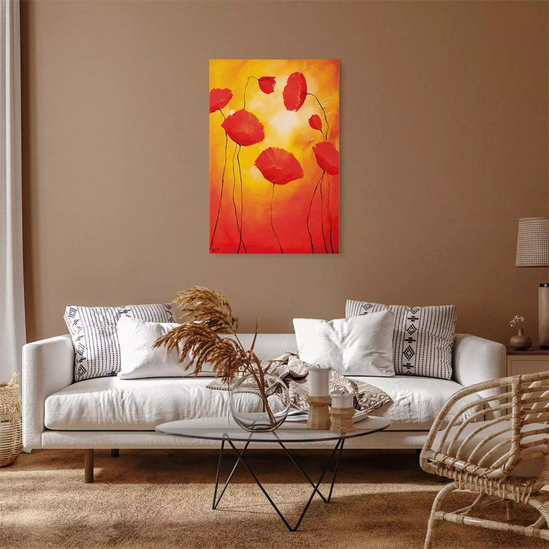 Canva with flowers - Sunny Poppies, 162303