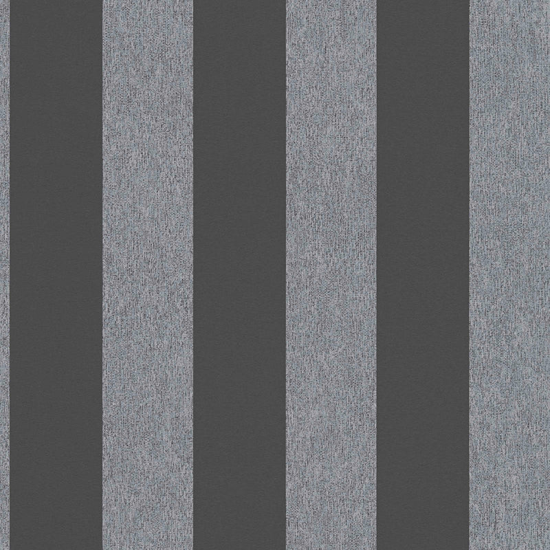 Svītrainas tapetes ar matētu virsmu: melnā un pelēkā, 1372226 AS Creation