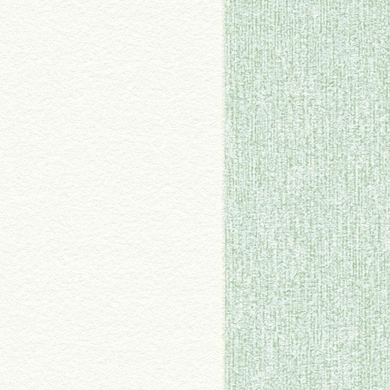 Svītrainas tapetes ar matētu virsmu: zaļā un baltā - 1372224 AS Creation