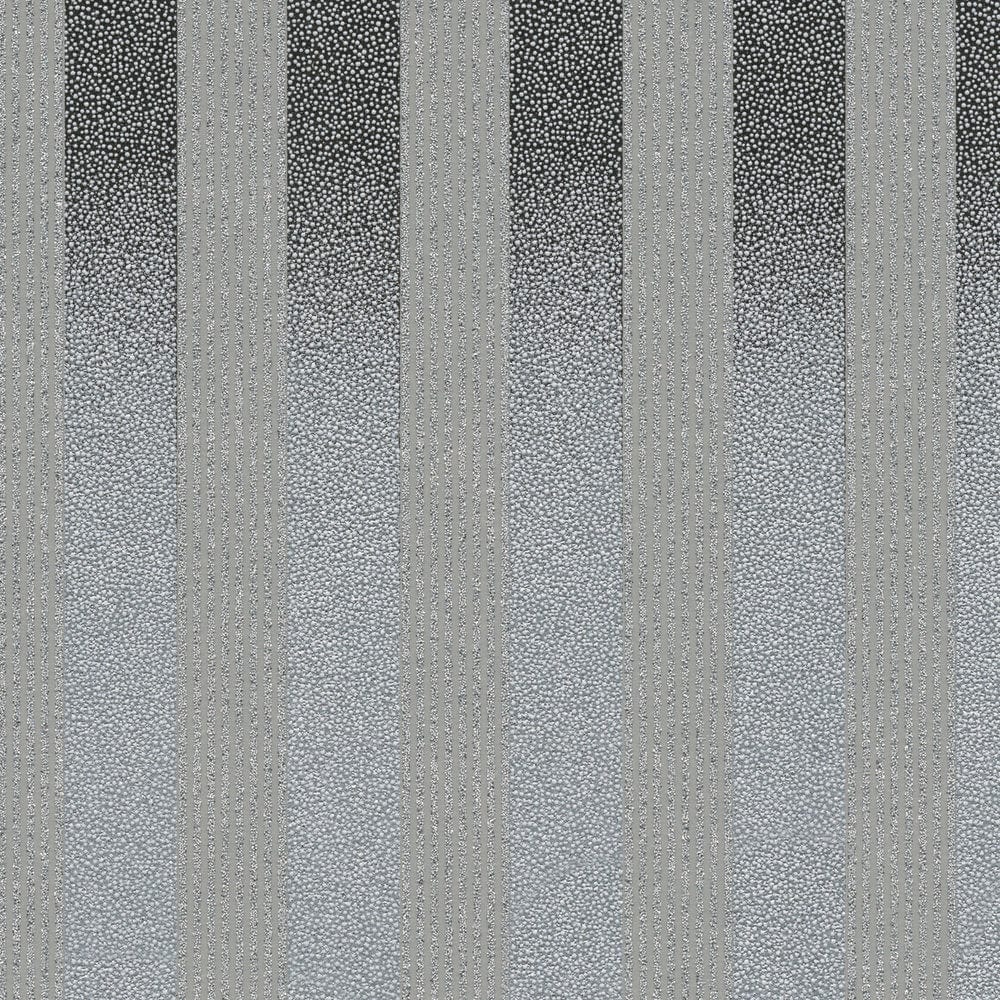 Svītrainas tapetes ar sīku punktu rakstu un krāsu pāreju - melna/pelēka AS Creation