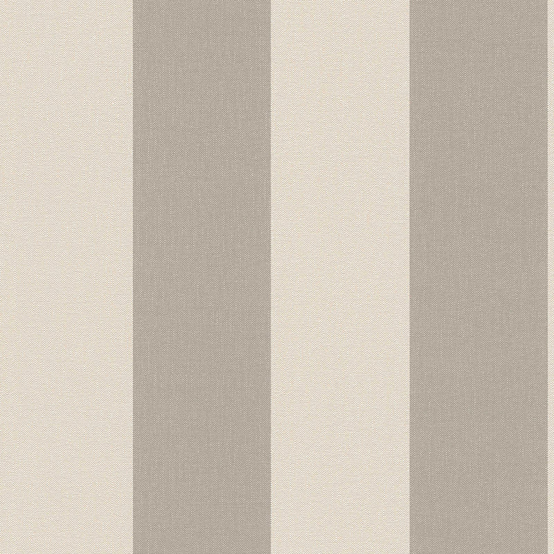 Svītrainas tapetes ar tekstila izskatu - bēšā un brūnā krāsā, 535534 AS Creation