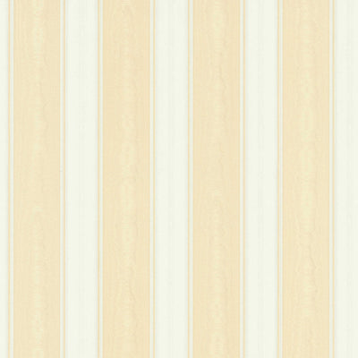 Svītrainas tapetes ar zīda moirē efektu - bēšā, baltā krāsā, 2727602 AS Creation