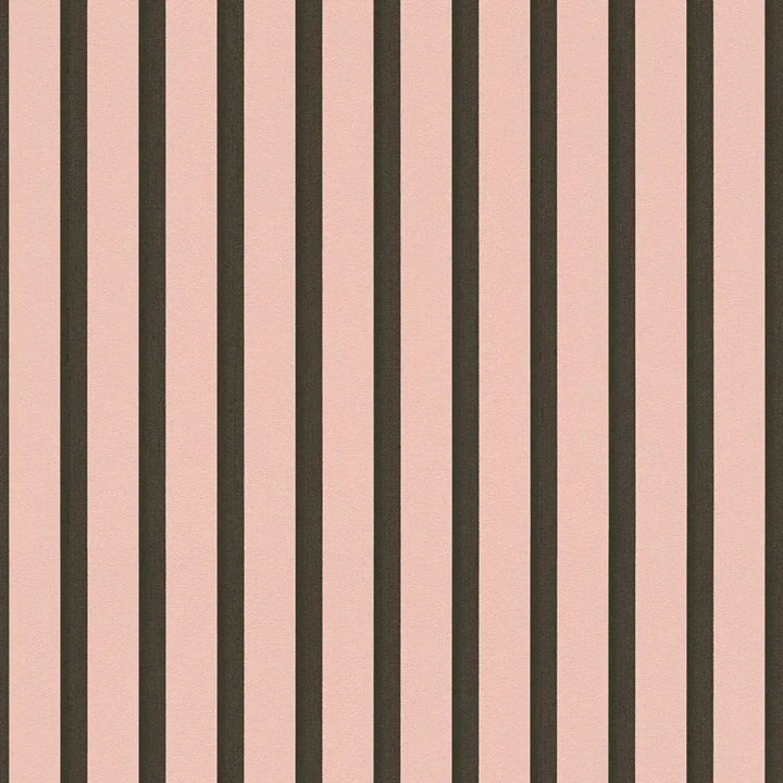 Svītrainas tapetes ekskluzīvā trendā krāsā – rozā, melnā - 2777551 AS Creation