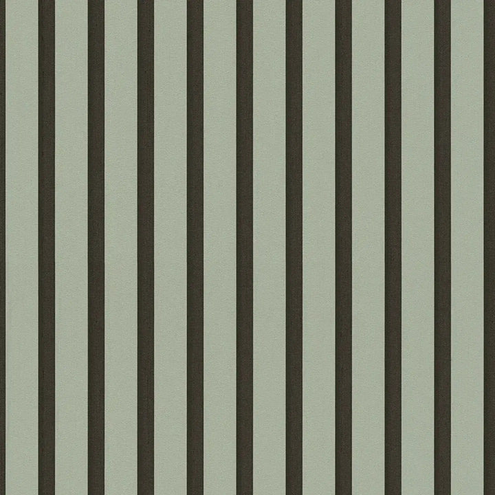 Svītrainas tapetes  ekskluzīvā trendā krāsā – zaļā, melnā - 2777552 AS Creation