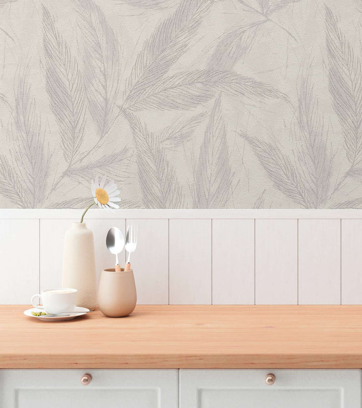 Izsmalcinātas tapetes ar spalvu rakstu (3010663) AS Creation