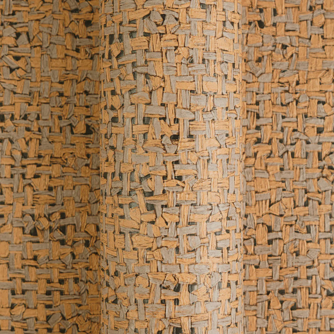 Tapešu ar izteiksmīgu teksturētu audumu - brūnā krāsā - 3011121 AS Creation