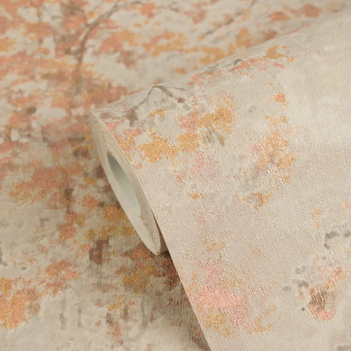 Tapešu ar stiliizētu koka motīvu | brūna krāsā - 3012705 AS Creation