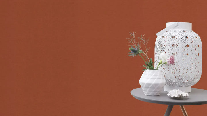 Wallpaper 1555033 | A rich terracotta shade with a deeply matt fabric texture
