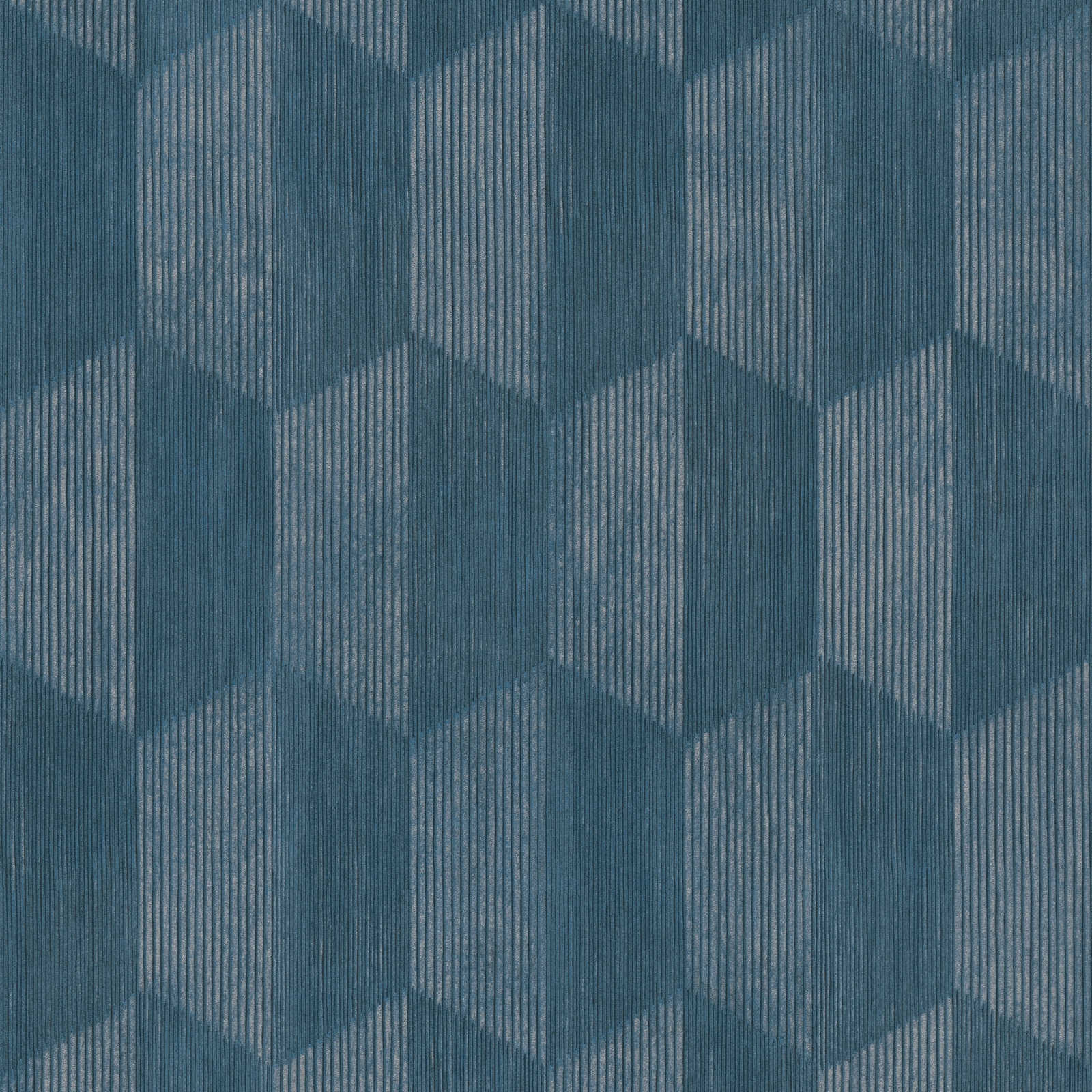 Tapetes ar 3D grafisku rakstu zilā krāsā - 1361601 AS Creation