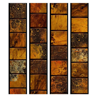 Tapetes ar abstrakta ģeometrisko rakstu  - Zelta diženums, 89726 G ART