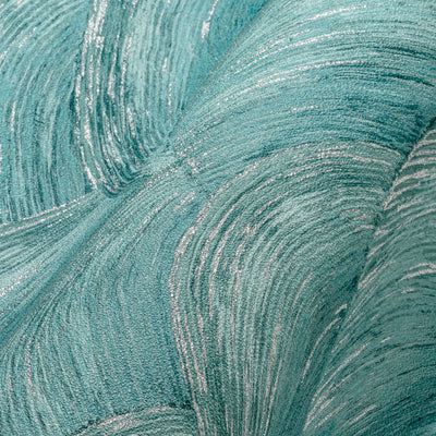 Tapetes ar abstrakta viļņu rakstu un spīduma efektu, zilā krāsā 1373614 AS Creation