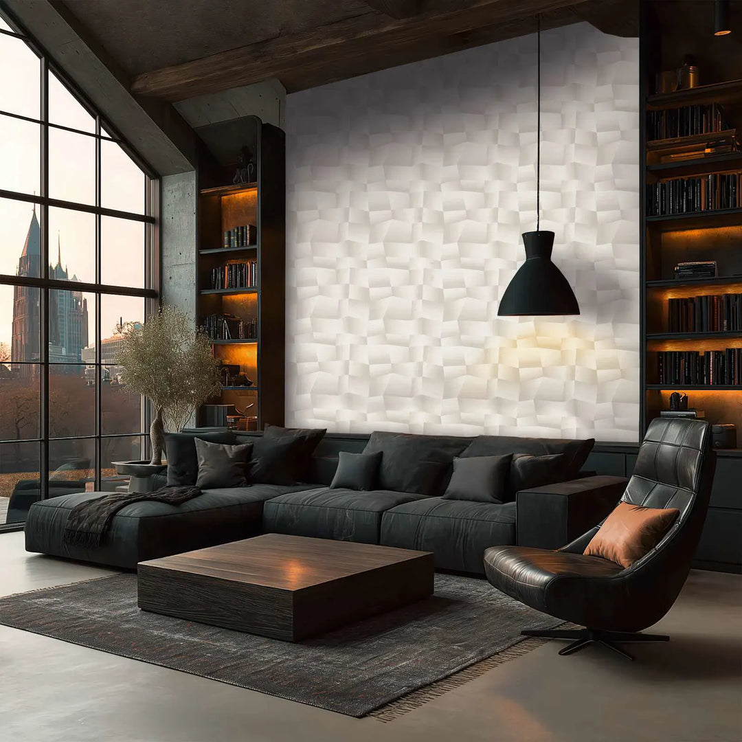 Tapetes ar abstraktu 3D teksturētu efektu - silti pelēkā - 3012645 AS Creation