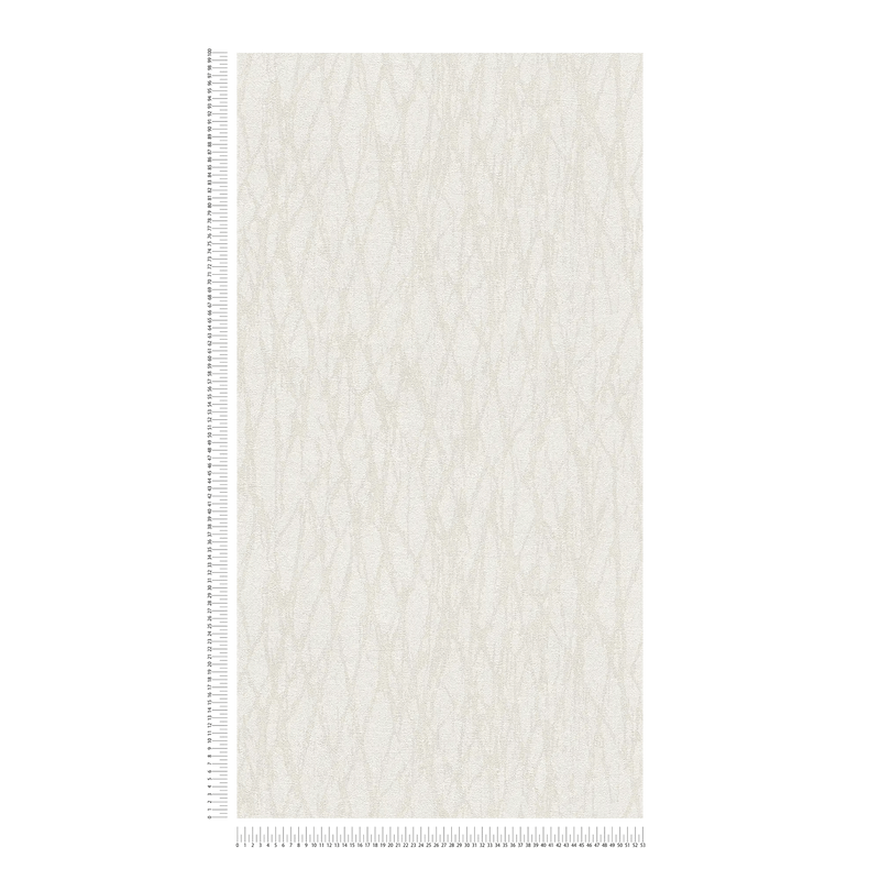 Tapetes ar abstraktu līniju rakstu baltā krāsā, 1404557 AS Creation