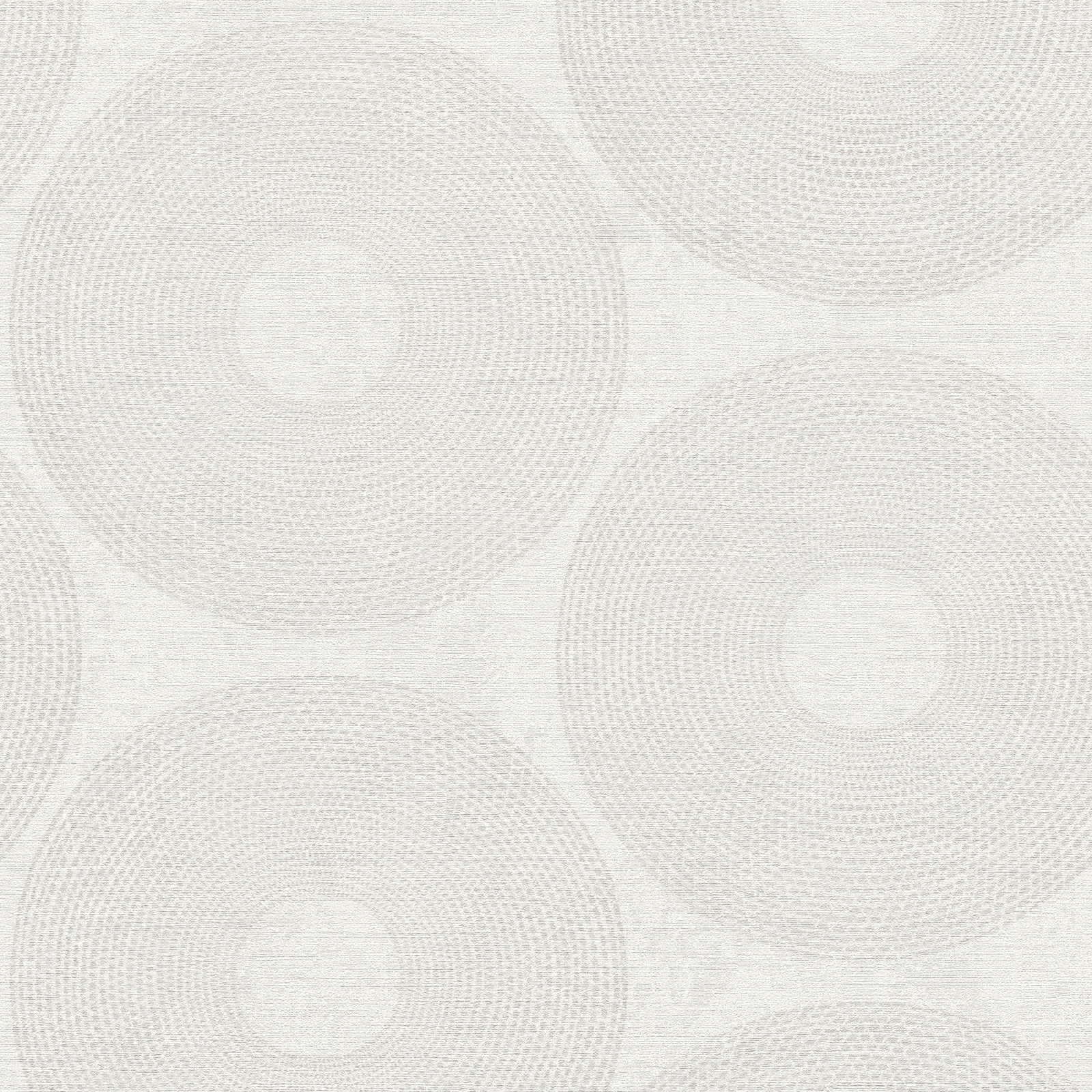 Tapetes ar apļiem baltā krāsā - AS Creation 1360331 AS Creation