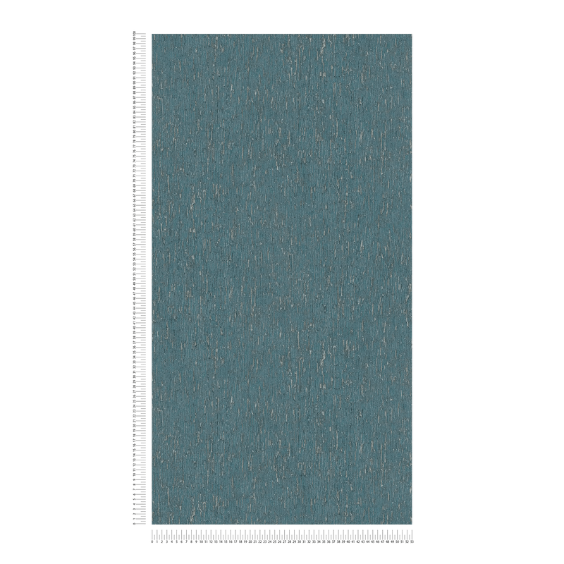 Wallpaper with stucco look in blue with gold accents, 1404545 AS Creation