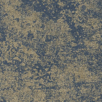 Tapetes ar auduma faktūru ar nelielu spīdumu, zila un zelta, 1442143 RASCH
