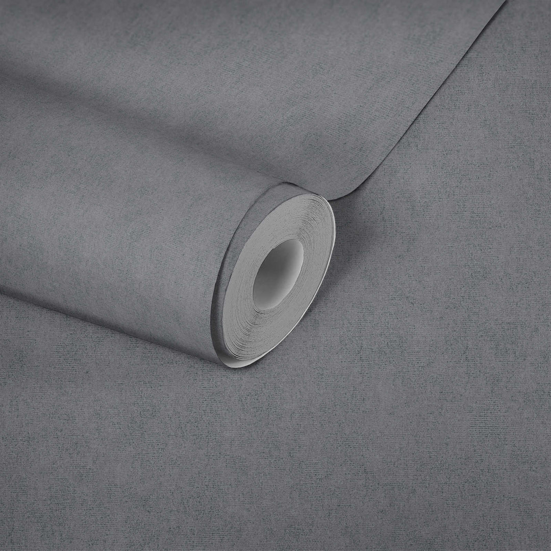 Tapetes ar auduma izskatu Battleship Gray krāsā - 1335523 AS Creation