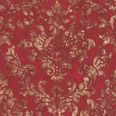 Tapetes ar baroka rakstu un vintāžas stilā, sarkanā krāsā, 1332563 AS Creation