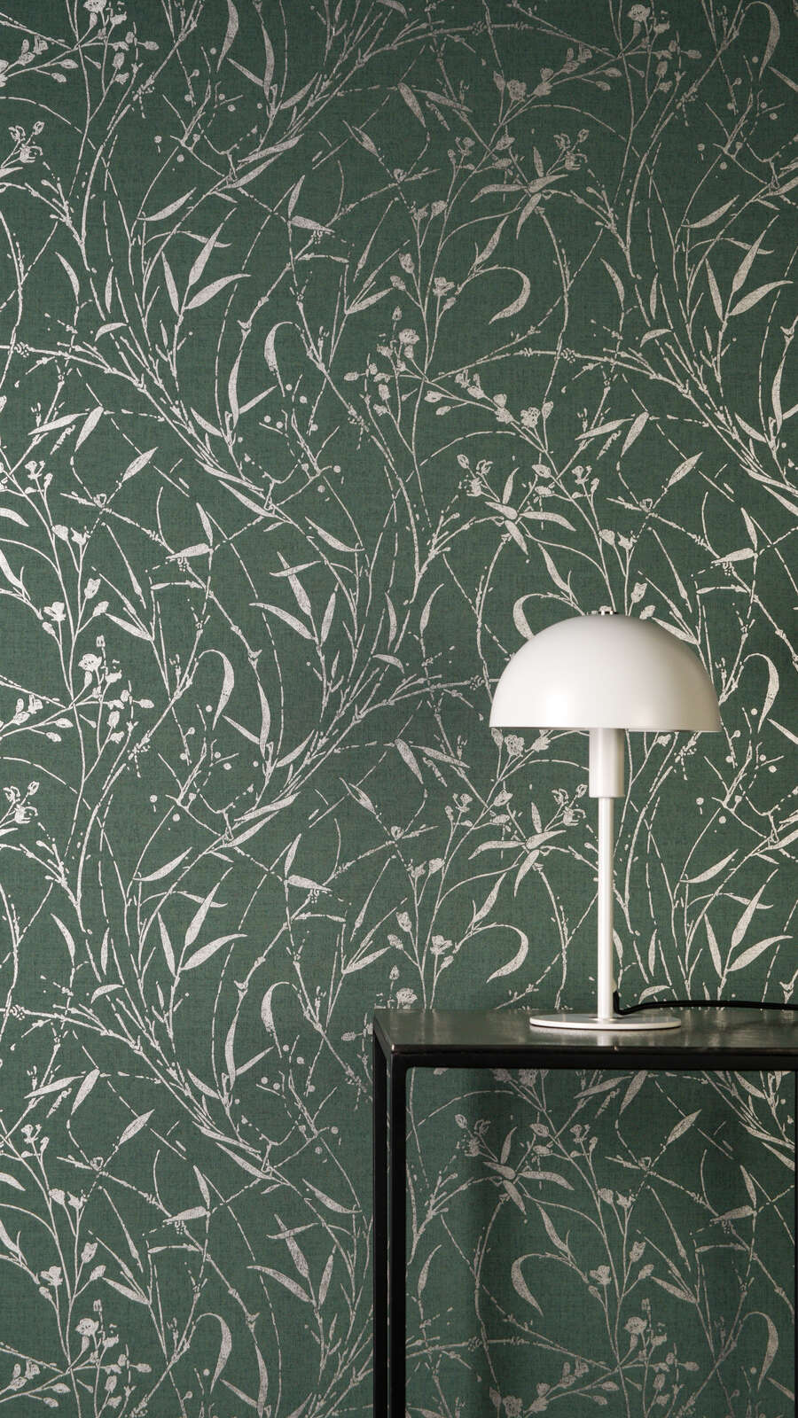 Tapetes ar botānisku zaru un lapu rakstu - zaļas - 3007035 AS Creation