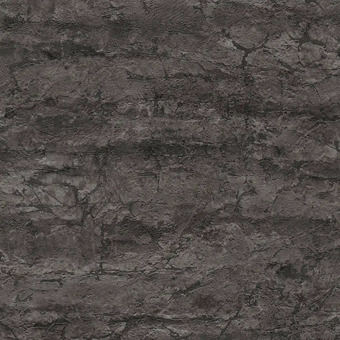 Tapetes ar dabīgā akmens izskatu, teksturētas - melnas - 3012670 AS Creation