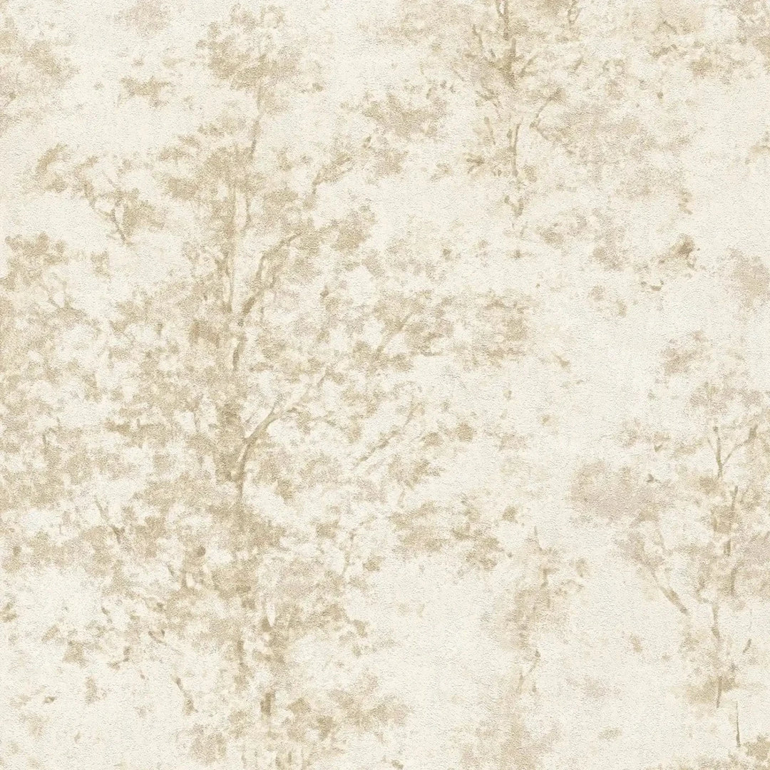 Tapetes ar dabīgu faktūru un abstraktām koku galotnēm – bēša - 3012703 AS Creation