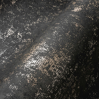 Tapetes ar dekoratīva apmetuma izskatu melnā krāsā, 1366345 AS Creation