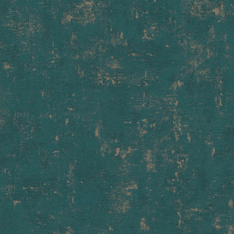 Tapetes ar dekoratīva apmetuma rakstu: zaļa, zila, 1403562 AS Creation