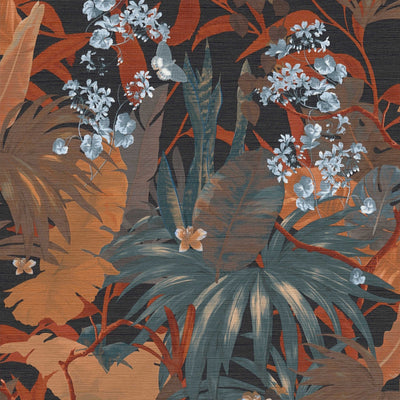 Tapetes ar džungļu dizainu oranžā krāsā - AS Creation 1360307 AS Creation