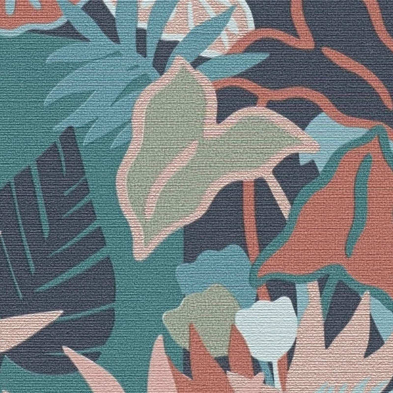 Tapetes ar džungļu dizainu un dzīvniekiem - daudzkrāsainas, 1373463 AS Creation