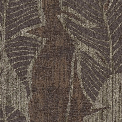 Tapetes ar džungļu rakstu, brūnā un melnā krāsā, 1403417 AS Creation