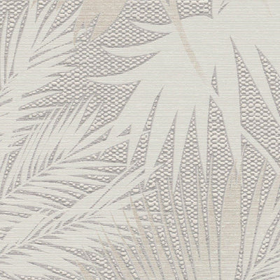 Tapetes ar eksotiskam lapām pelēkā krāsā, 2537201 RASCH