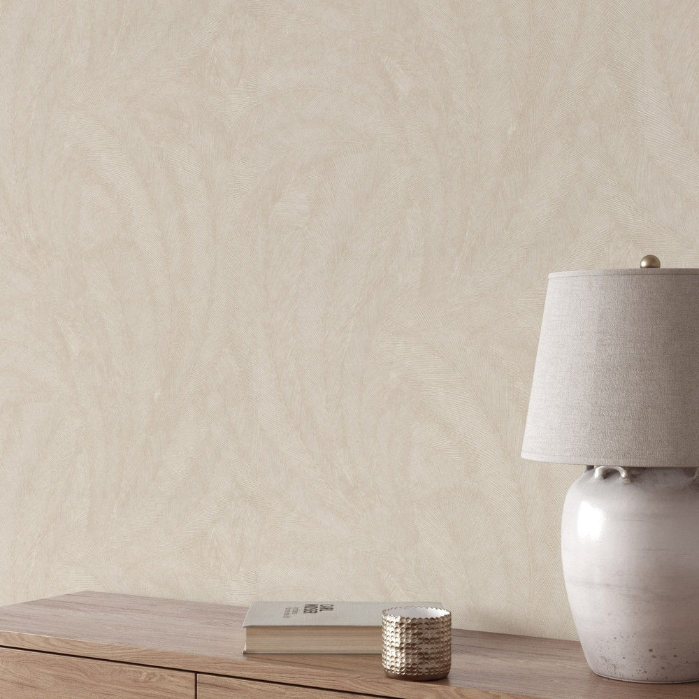 Tapetes 3776062: Elegantas lapas, bēša Erismann