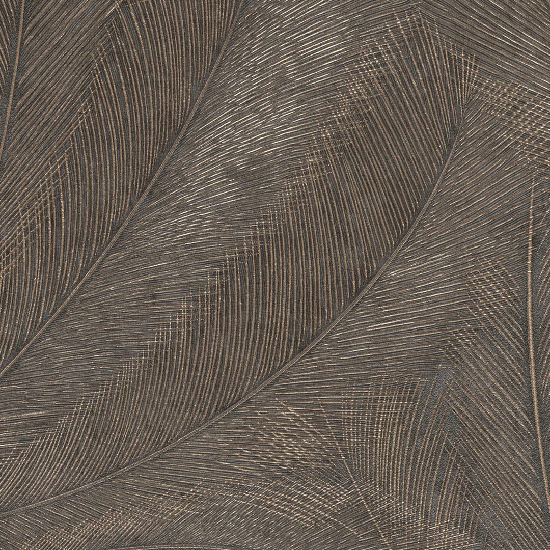 Tapetes 3776137: Lapas, brūna/zelta Erismann