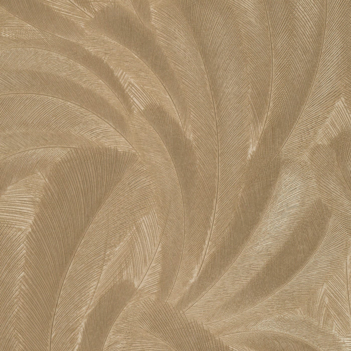 Tapetes 3776116: Elegantas lapas, zelta Erismann