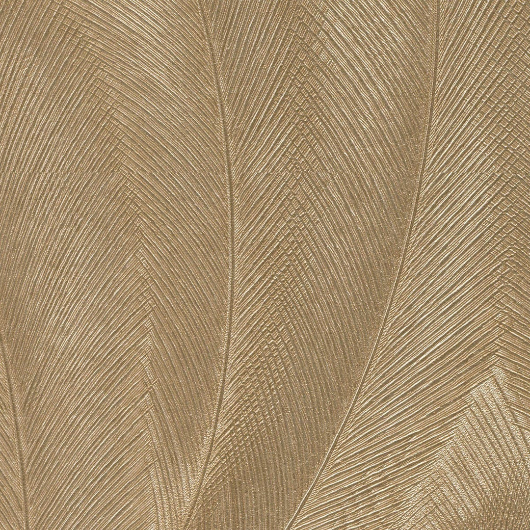 Tapetes 3776116: Elegantas lapas, zelta Erismann