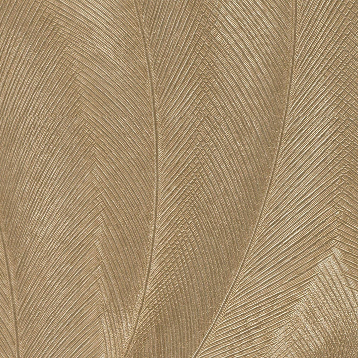 Tapetes 3776116: Elegantas lapas, zelta Erismann
