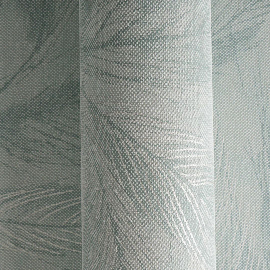 Zaļas tapetes ar filigrānām spalvām (3010665) AS Creation