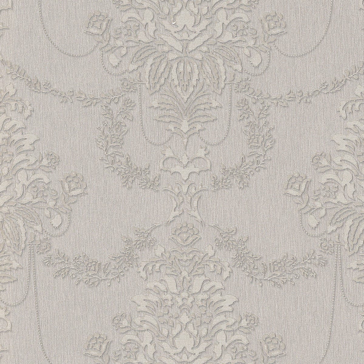 Tapetes ar filigrānu ziedu rakstu, taupe, perlamutra efekts, 1028737 Erismann